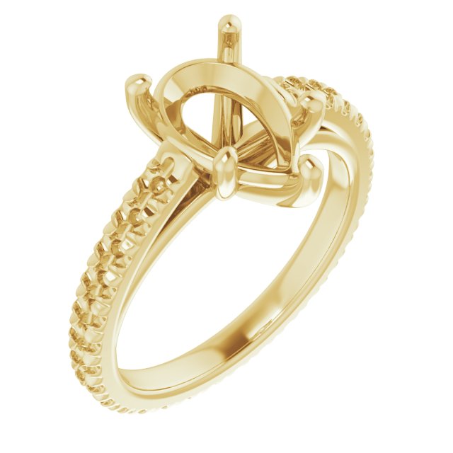 Accented Eternity-Style Engagement Ring