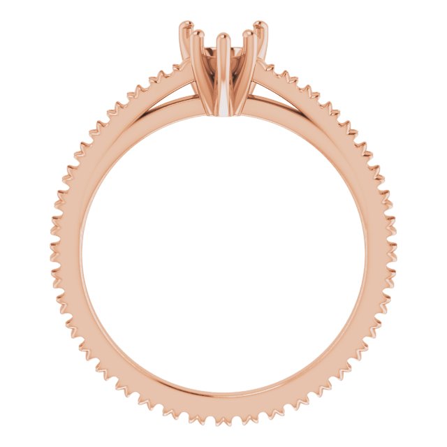 Accented Eternity-Style Engagement Ring