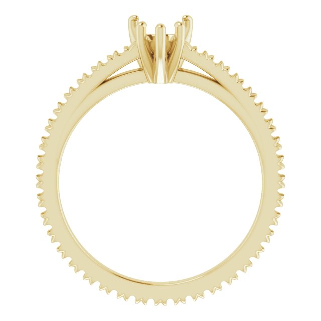 Accented Eternity-Style Engagement Ring