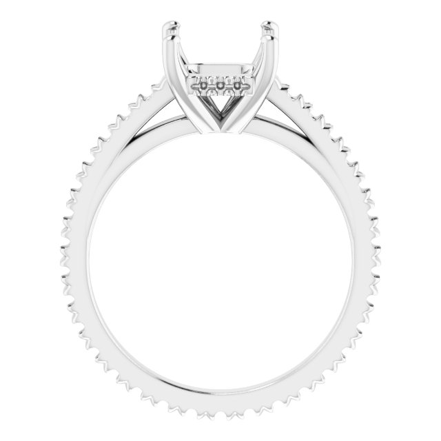 Accented Eternity-Style Engagement Ring