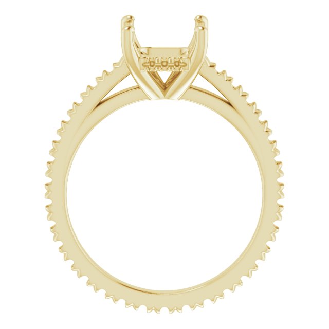 Accented Eternity-Style Engagement Ring