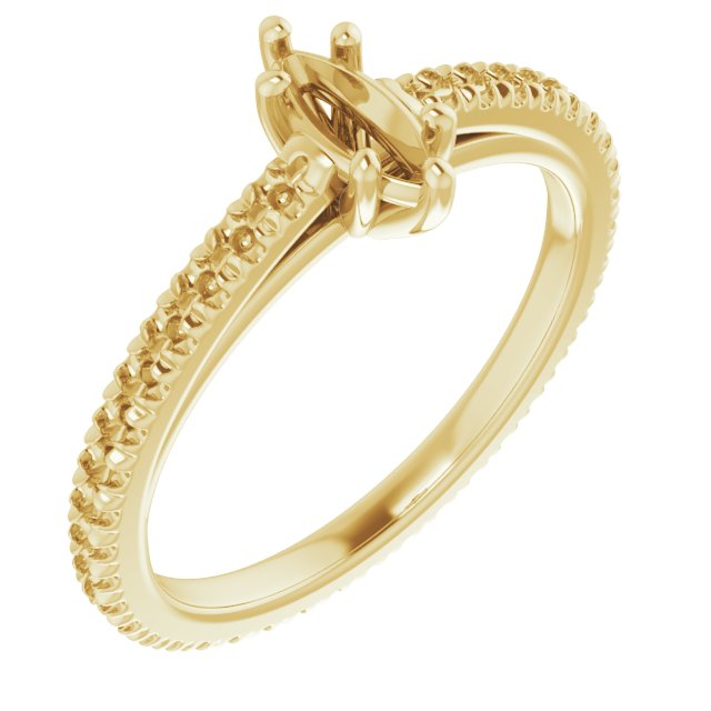 Accented Eternity-Style Engagement Ring
