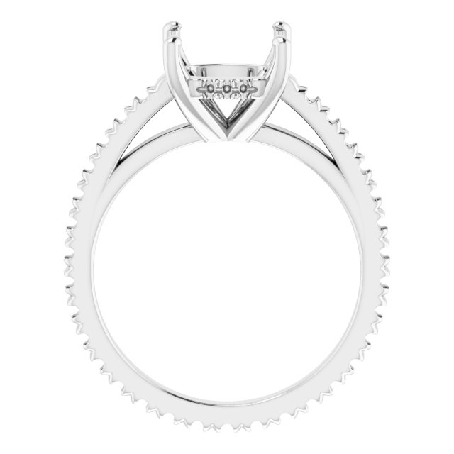 Accented Eternity-Style Engagement Ring
