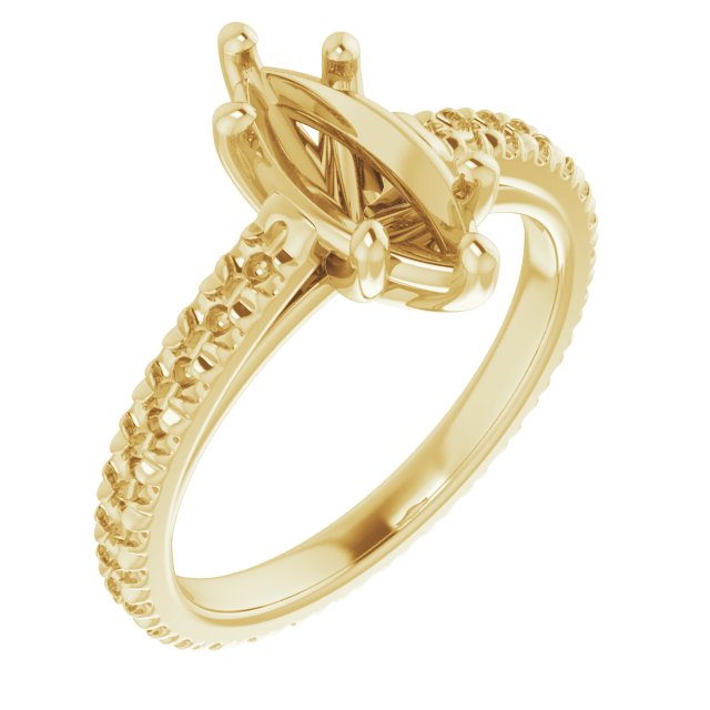Accented Eternity-Style Engagement Ring