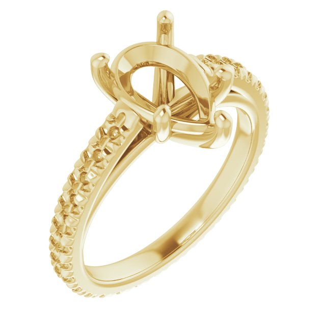 Accented Eternity-Style Engagement Ring