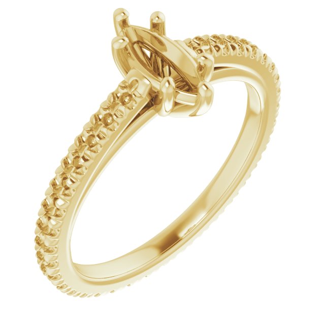 Accented Eternity-Style Engagement Ring