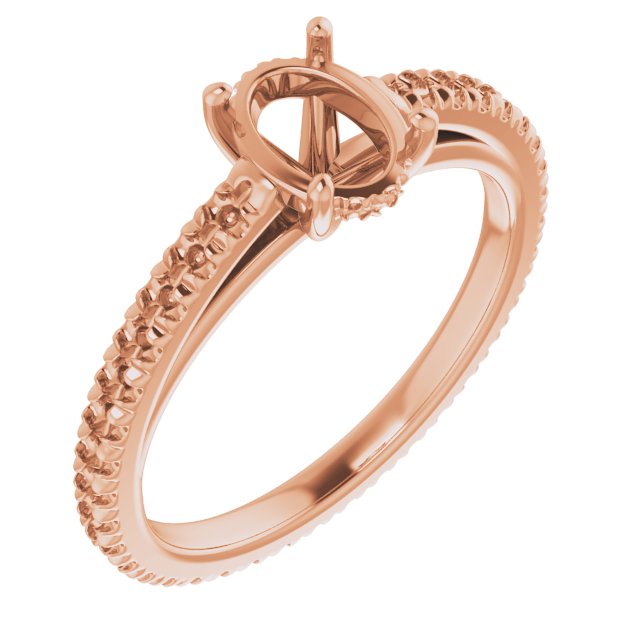 Accented Eternity-Style Engagement Ring
