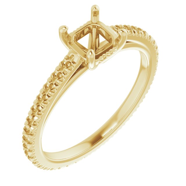 Accented Eternity-Style Engagement Ring