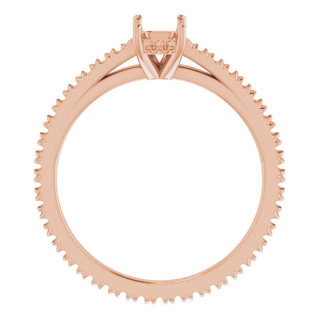 Accented Eternity-Style Engagement Ring