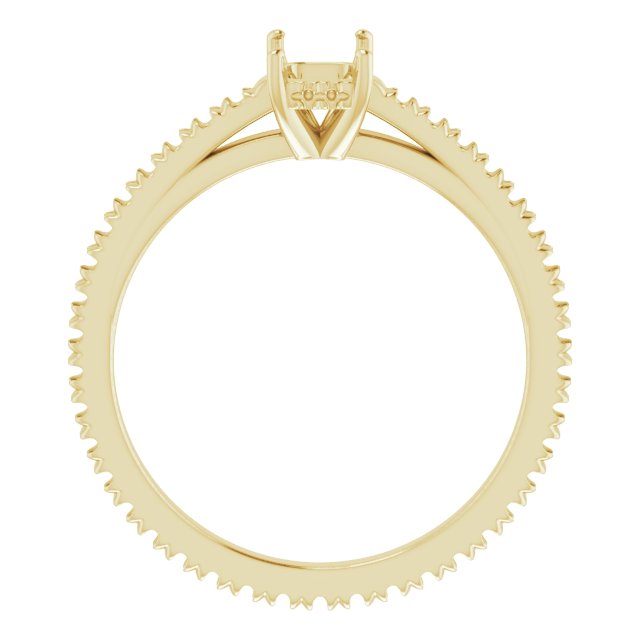 Accented Eternity-Style Engagement Ring