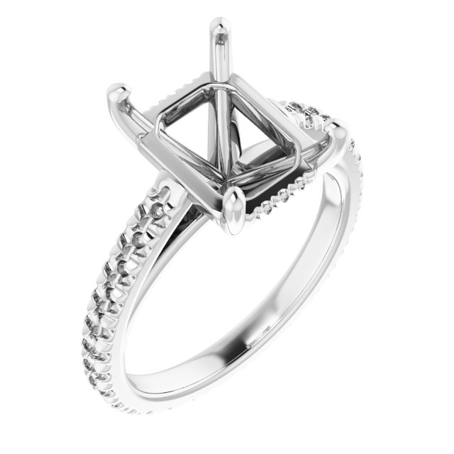 Accented Eternity-Style Engagement Ring