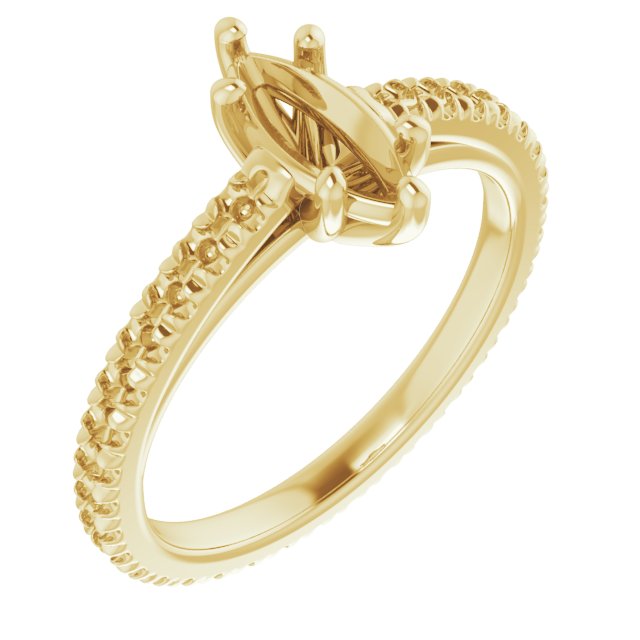 Accented Eternity-Style Engagement Ring