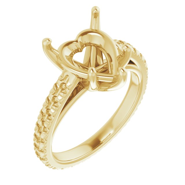 Accented Eternity-Style Engagement Ring