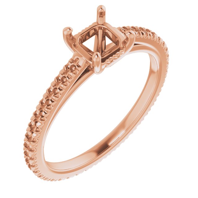 Accented Eternity-Style Engagement Ring