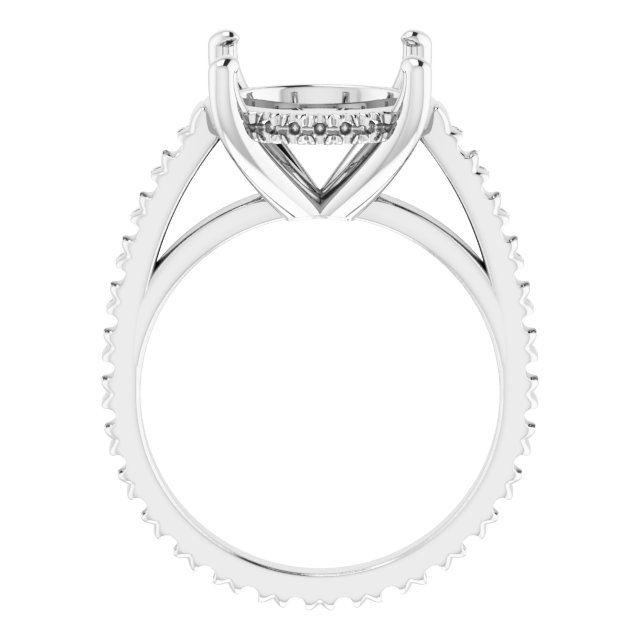 Accented Eternity-Style Engagement Ring