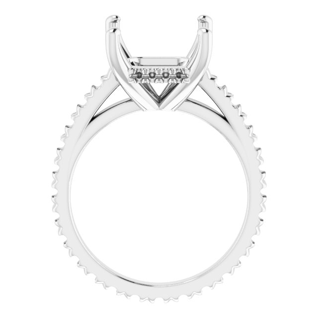 Accented Eternity-Style Engagement Ring