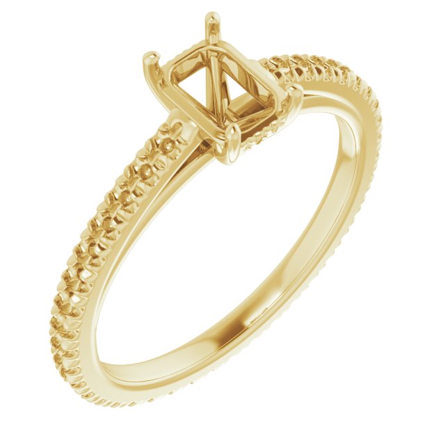 Accented Eternity-Style Engagement Ring