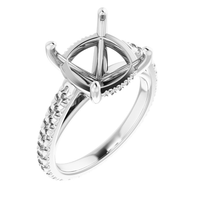 Accented Eternity-Style Engagement Ring