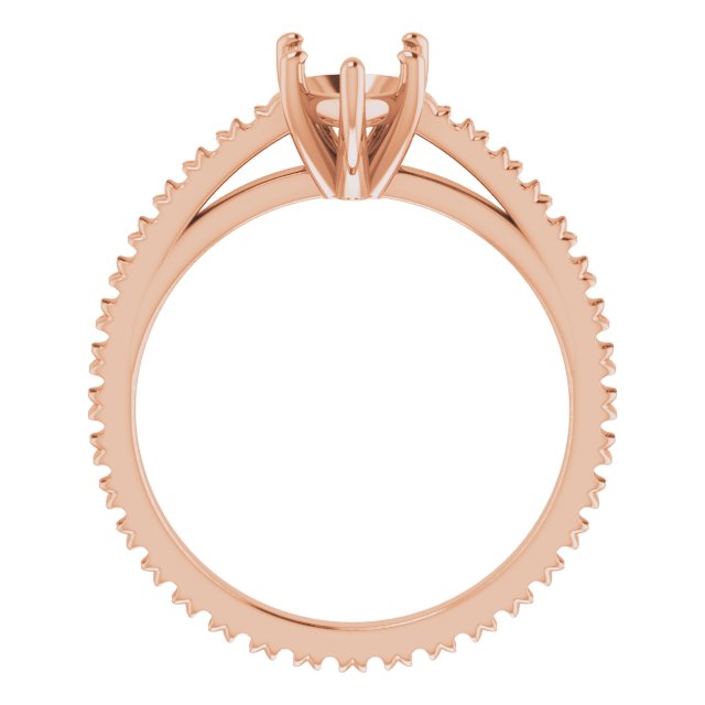 Accented Eternity-Style Engagement Ring
