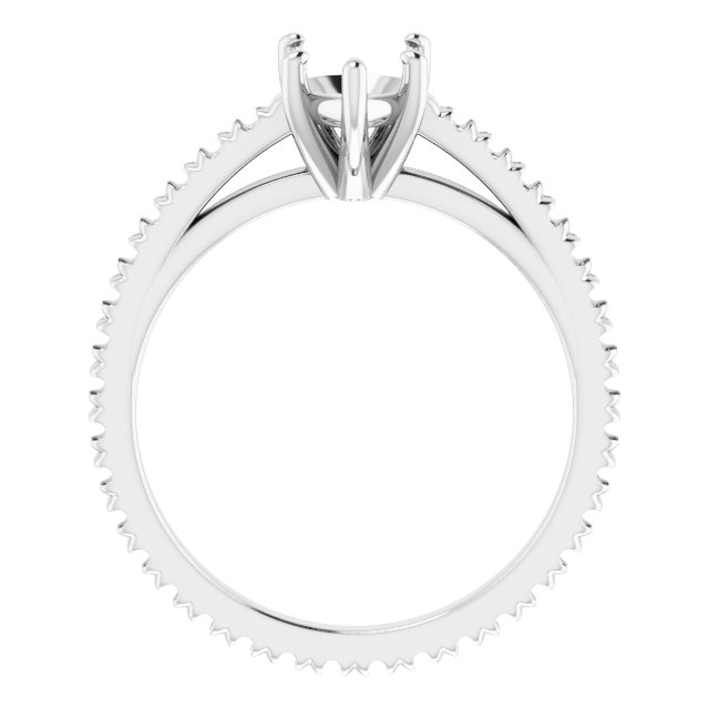 Accented Eternity-Style Engagement Ring