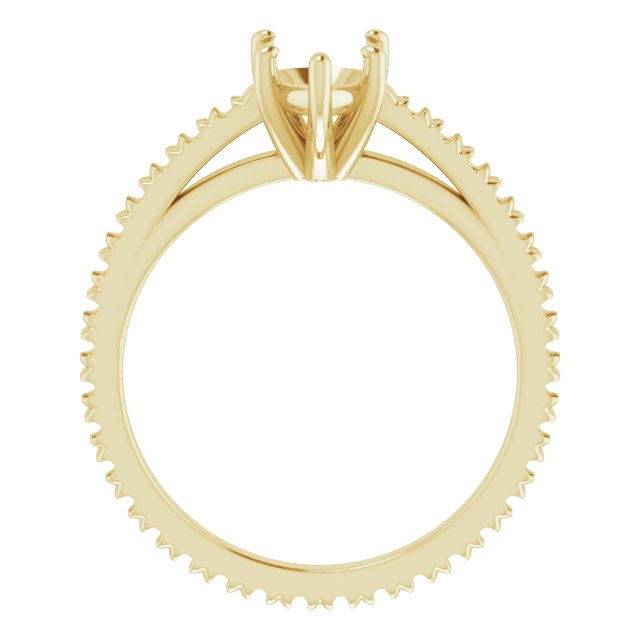 Accented Eternity-Style Engagement Ring