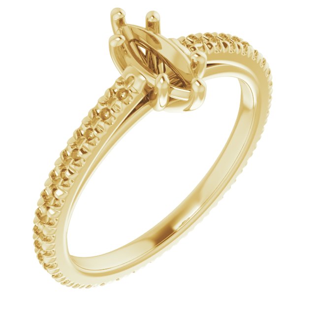 Accented Eternity-Style Engagement Ring