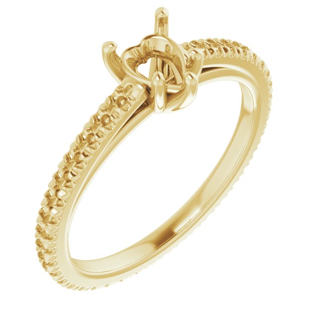 Accented Eternity-Style Engagement Ring