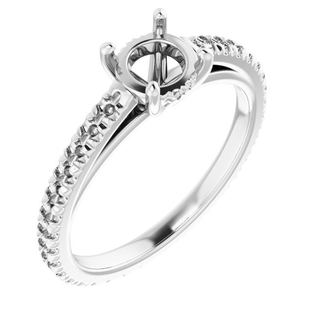 Accented Eternity-Style Engagement Ring