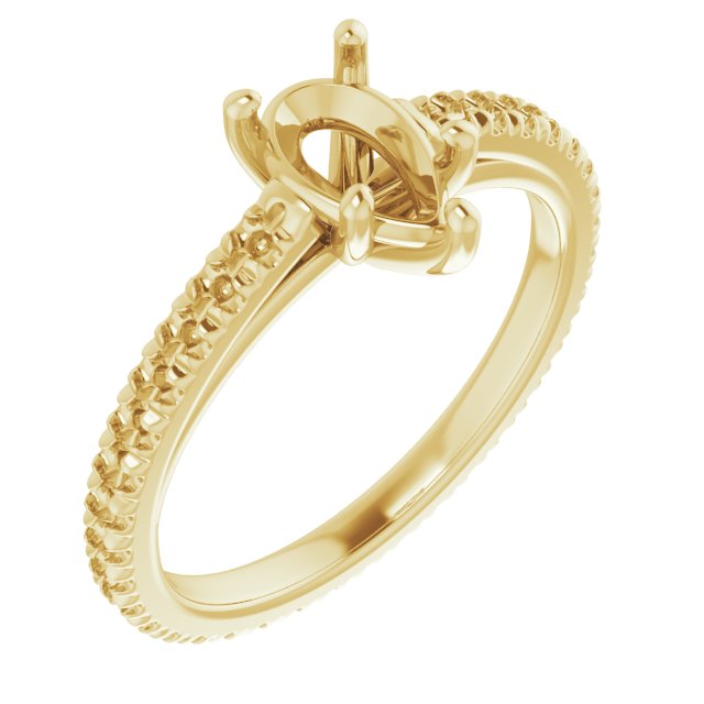 Accented Eternity-Style Engagement Ring