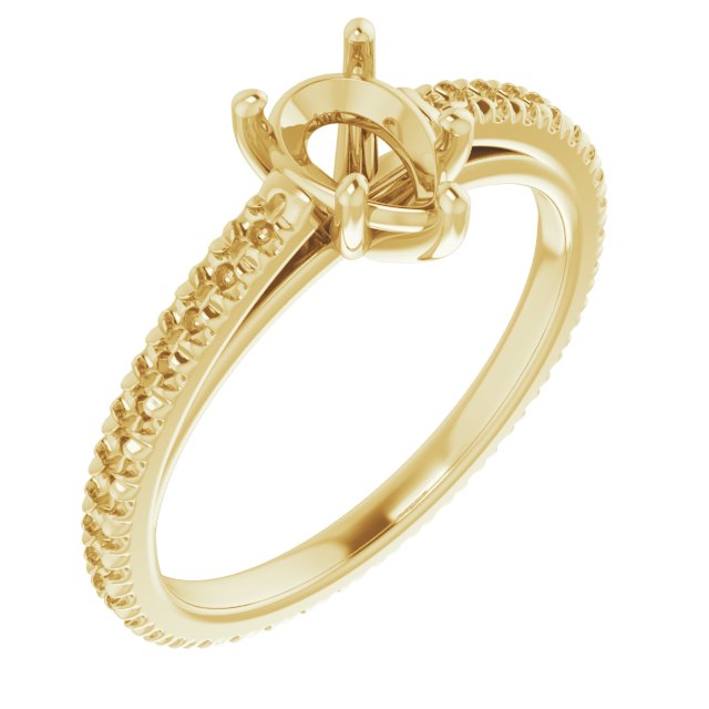 Accented Eternity-Style Engagement Ring