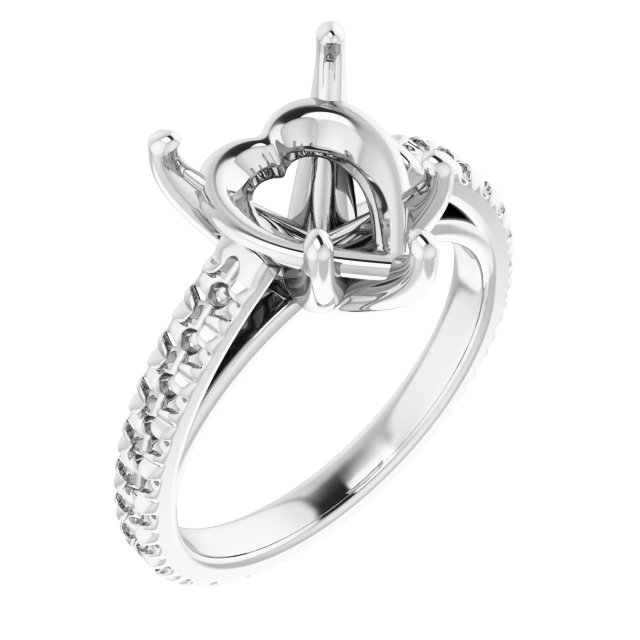 Accented Eternity-Style Engagement Ring