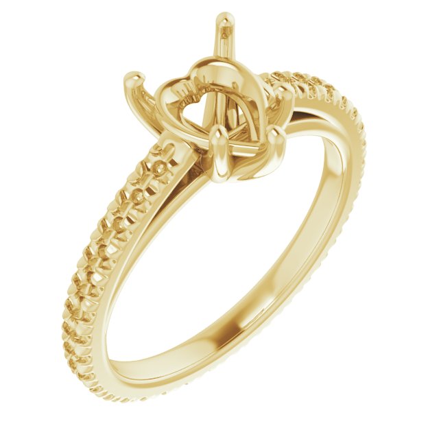 Accented Eternity-Style Engagement Ring