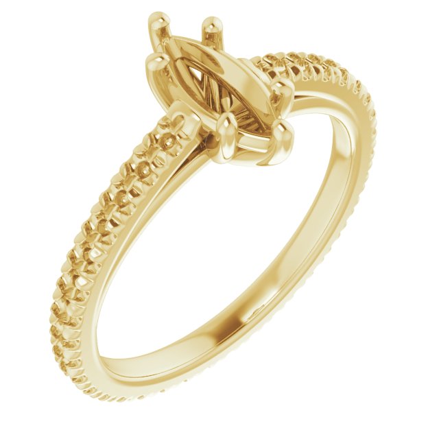 Accented Eternity-Style Engagement Ring