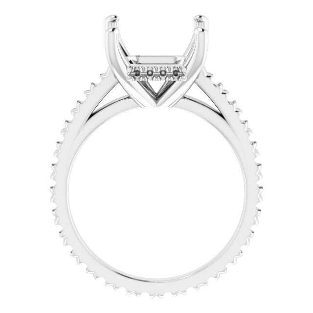 Accented Eternity-Style Engagement Ring