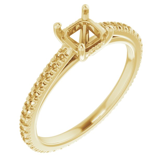 Accented Eternity-Style Engagement Ring