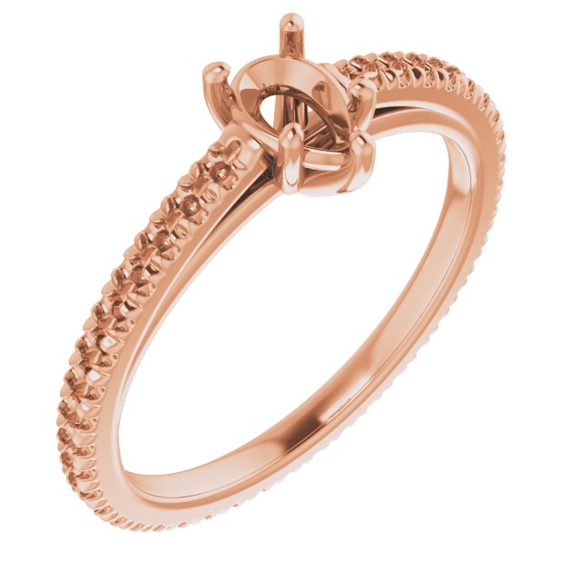Accented Eternity-Style Engagement Ring