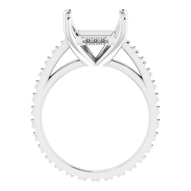 Accented Eternity-Style Engagement Ring