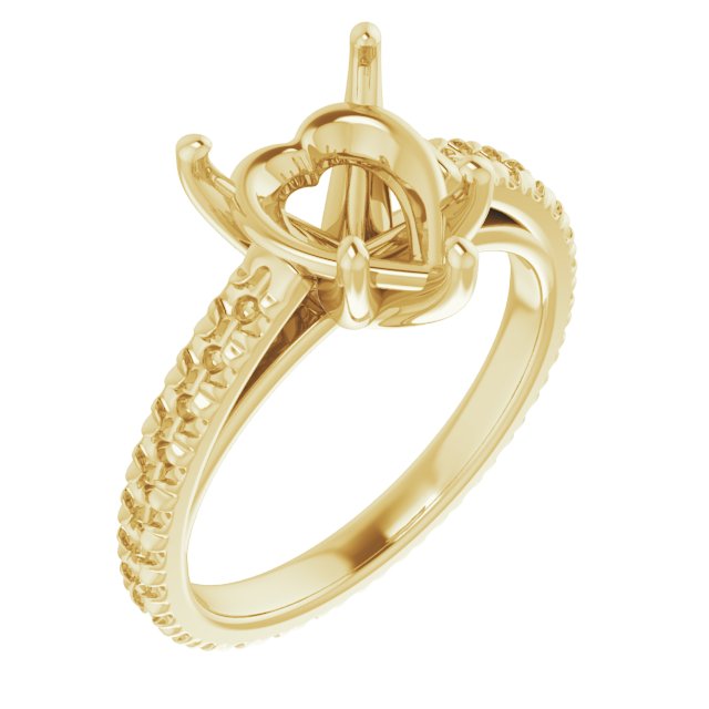 Accented Eternity-Style Engagement Ring