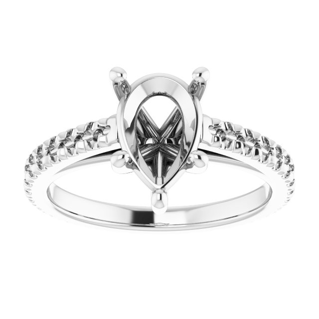 Accented Eternity-Style Engagement Ring