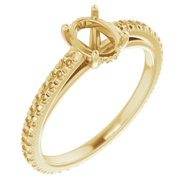 Accented Eternity-Style Engagement Ring