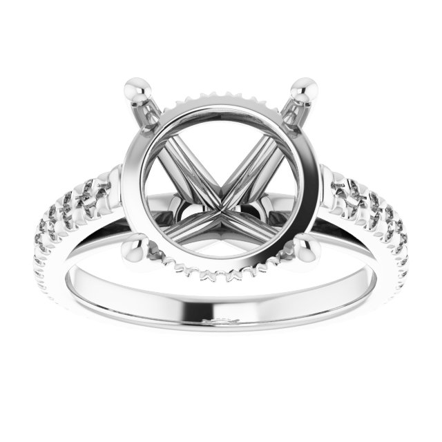 Accented Eternity-Style Engagement Ring