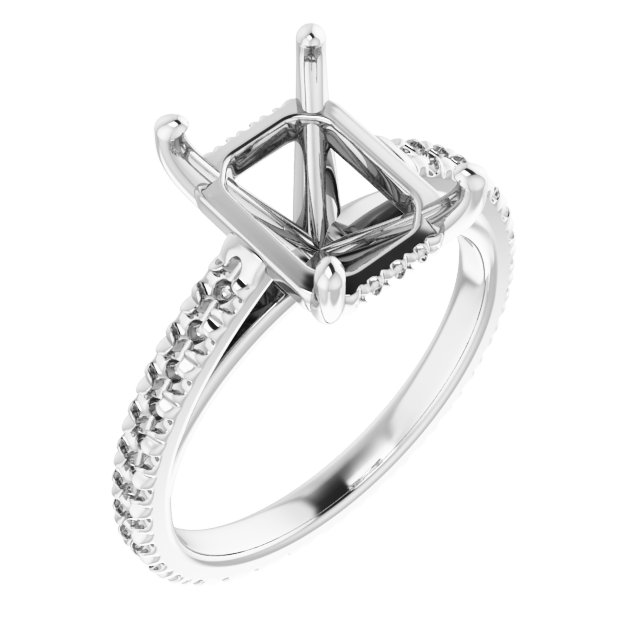 Accented Eternity-Style Engagement Ring