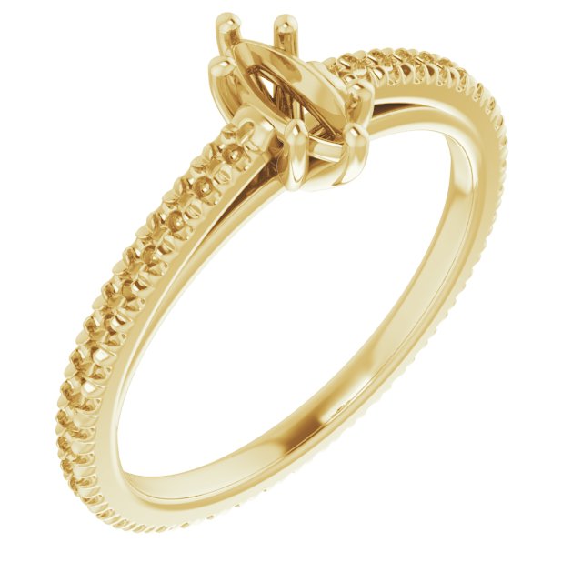 Accented Eternity-Style Engagement Ring