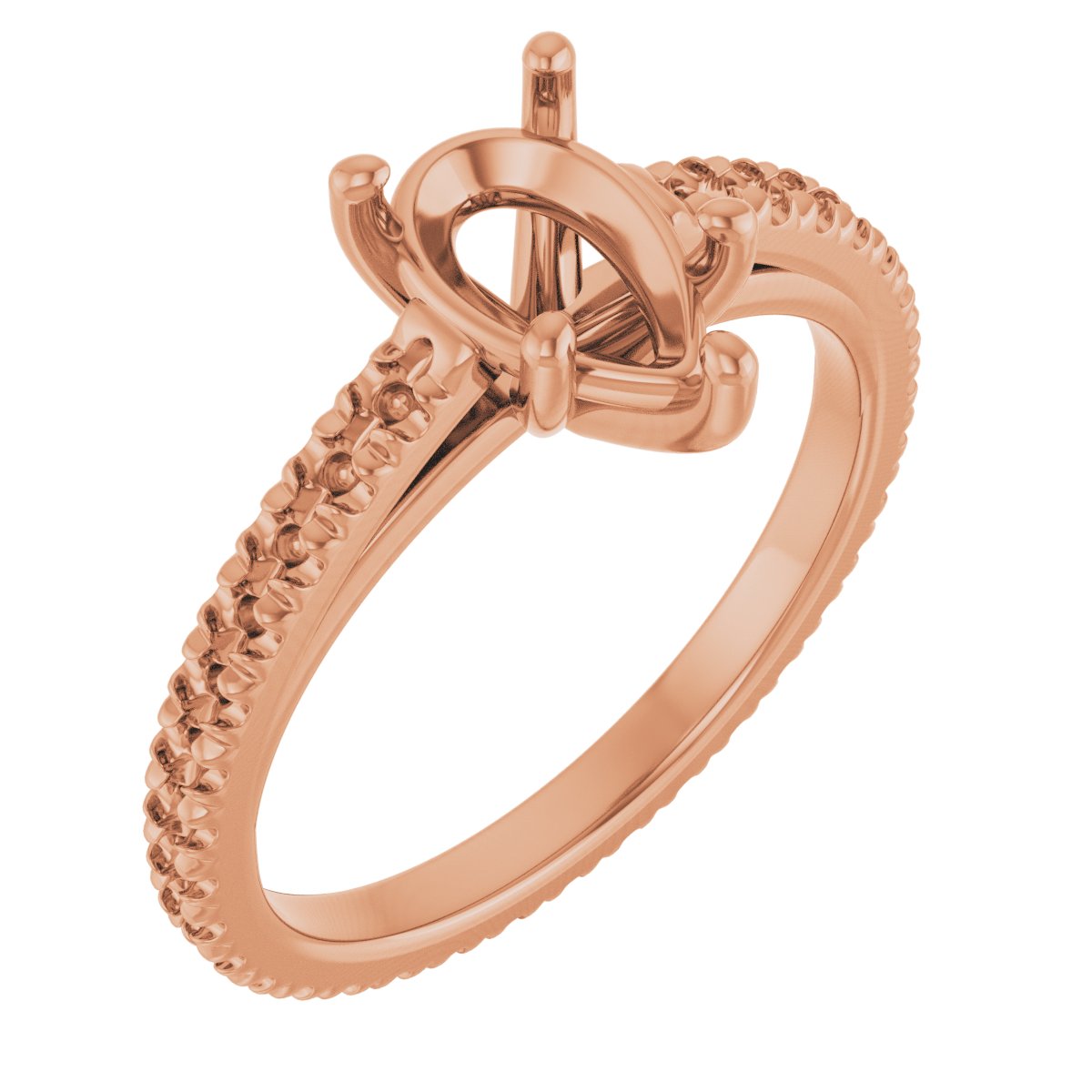 Accented Eternity-Style Engagement Ring