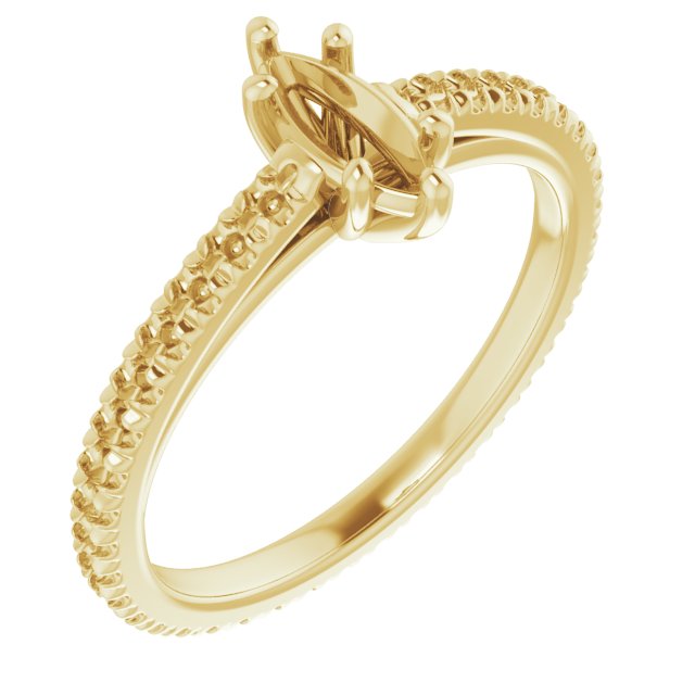 Accented Eternity-Style Engagement Ring