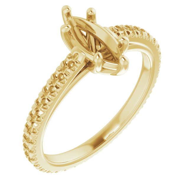 Accented Eternity-Style Engagement Ring