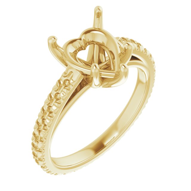 Accented Eternity-Style Engagement Ring