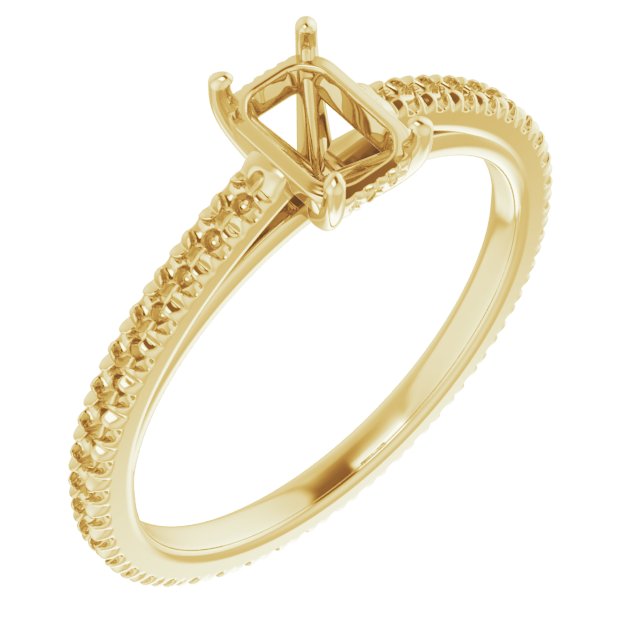 Accented Eternity-Style Engagement Ring