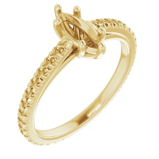 Accented Eternity-Style Engagement Ring