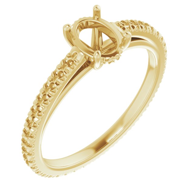 Accented Eternity-Style Engagement Ring